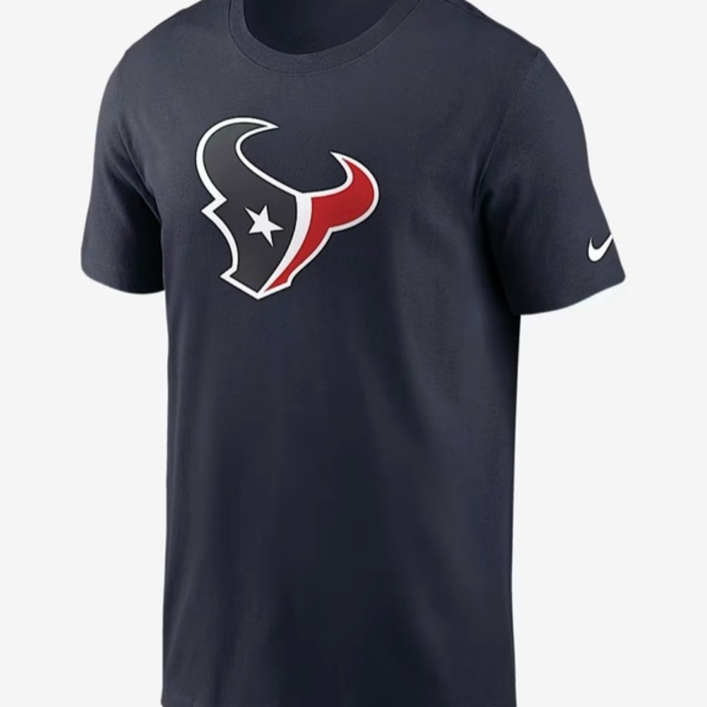 Houston Texans Rewind Logo Essential Men's Nike NFL T-Shirt Size Medium